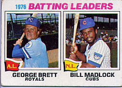 1977 Topps Baseball Cards      001       George Brett/Bill Madlock LL